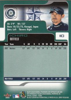 2002 Fleer Focus Jersey Edition #110 Ichiro Back