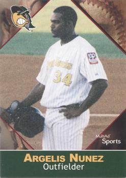 2001 Multi-Ad South Bend Silver Hawks #19 Argelis Nunez Front