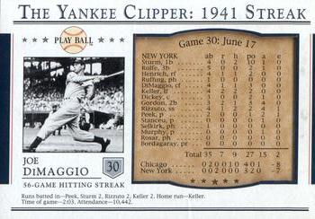 2003 Upper Deck Play Ball - Yankee Clipper 1941 Streak #S-30 Joe DiMaggio Front
