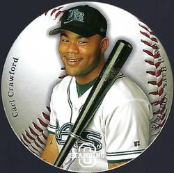 2003 Upper Deck Standing O! - Die Cuts #S-78 Carl Crawford Front