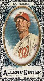 2017 Topps Allen & Ginter - Mini Black Border #75 Max Scherzer Front