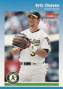 2002 Fleer Platinum #19 Eric Chavez Front