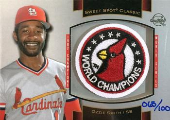 2003 Upper Deck Sweet Spot Classic - Patch Cards #P-OS4 Ozzie Smith Front