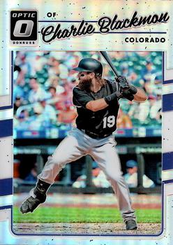 2017 Donruss Optic - Holo #93 Charlie Blackmon Front