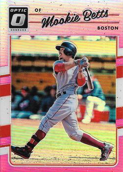 2017 Donruss Optic - Pink #77 Mookie Betts Front