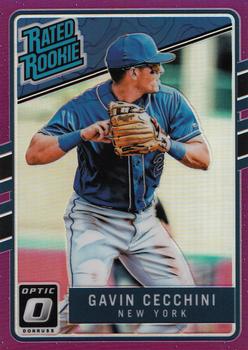 2017 Donruss Optic - Purple #55 Gavin Cecchini Front