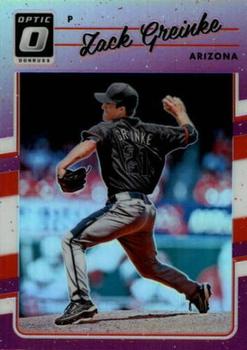 2017 Donruss Optic - Purple #68 Zack Greinke Front