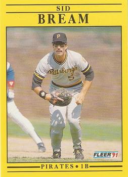 1991 Fleer #35 Sid Bream Front