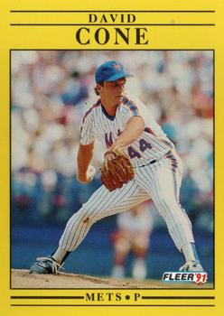 1991 Fleer #143 David Cone Front