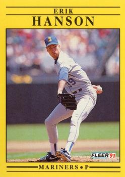 1991 Fleer #451 Erik Hanson Front