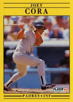 1991 Fleer #527 Joey Cora Front