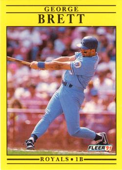 1991 Fleer #552 George Brett Front