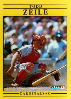 1991 Fleer #654 Todd Zeile Front