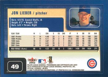 2002 Fleer Showcase #49 Jon Lieber Back