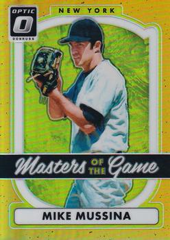 2017 Donruss Optic - Masters of the Game Gold #MG5 Mike Mussina Front