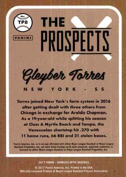 2017 Donruss Optic - The Prospects #TP8 Gleyber Torres Back