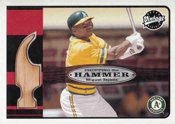 2003 Upper Deck Vintage - Dropping the Hammer #DH-MT Miguel Tejada Front