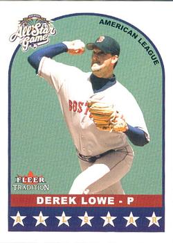 2002 Fleer Tradition Update #U322 Derek Lowe Front