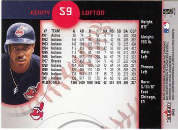 2002 Fleer Triple Crown #59 Kenny Lofton Back