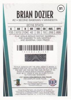 2017 Honus Bonus Fantasy Baseball #91 Brian Dozier Back