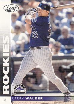 2002 Leaf #112 Larry Walker Front