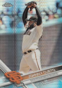 2017 Topps Chrome - Prism Refractor #13 Johnny Cueto Front