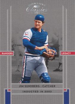 2005 Donruss Classics - Texas Rangers Hall of Fame #NNO Jim Sundberg Front