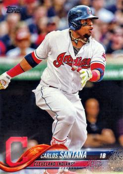 2018 Topps #40 Carlos Santana Front