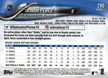 2018 Topps #290 Salvador Perez Back