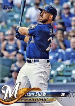 2018 Topps #638 Travis Shaw Front