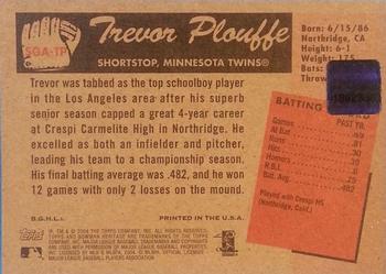 2004 Bowman Heritage - Signs of Greatness #SGA-TP Trevor Plouffe Back