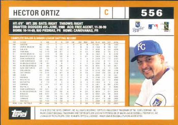2002 Topps #556 Hector Ortiz Back