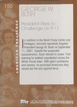 2002 Topps American Pie Spirit of America #150 George W. Bush Back