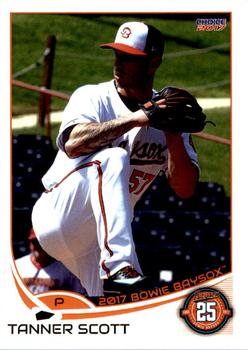 2017 Choice Bowie Baysox #25 Tanner Scott Front