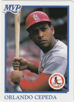 1990 MVP Baseball All-Star Card Game #13 Orlando Cepeda Front