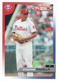 2005 Topps Total Philadelphia Phillies Alumni Night SGA #19 Vicente Padilla Front