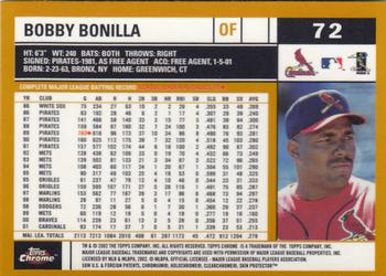 2002 Topps Chrome #72 Bobby Bonilla Back