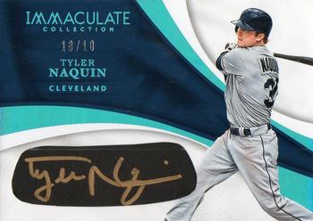 2017 Panini Immaculate Collection - Immaculate Carbon Signatures Blue #EB-TN Tyler Naquin Front