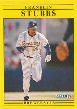 1991 Fleer Update #U-34 Franklin Stubbs Front