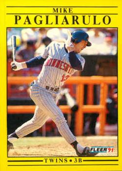 1991 Fleer Update #U-40 Mike Pagliarulo Front