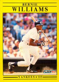 1991 Fleer Update #U-49 Bernie Williams Front