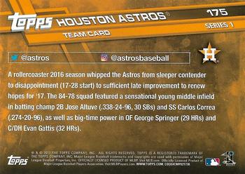 2017 Topps - All-Star Game 2017 #175 Houston Astros Back