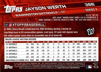 2017 Topps - All-Star Game 2017 #366 Jayson Werth Back