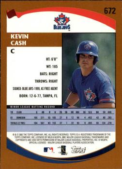 2002 Topps - Topps Limited #672 Kevin Cash Back