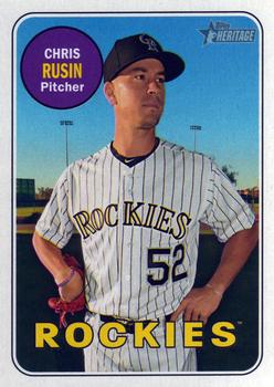 2018 Topps Heritage #237 Chris Rusin Front