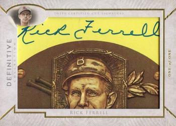 2017 Topps Definitive Collection - Definitive Cut Signatures #DCS-RFE Rick Ferrell Front