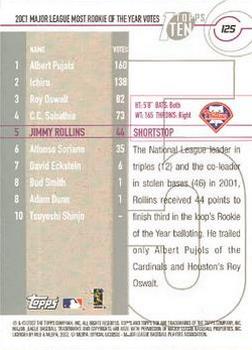 2002 Topps Ten #125 Jimmy Rollins Back