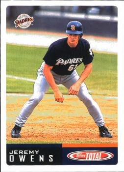 2002 Topps Total #855 Jeremy Owens Front