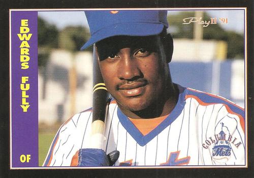 1991 Play II Columbia Mets Postcards #24 Edward Fully Front