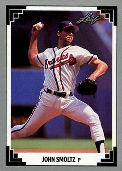 1991 Leaf #27 John Smoltz Front